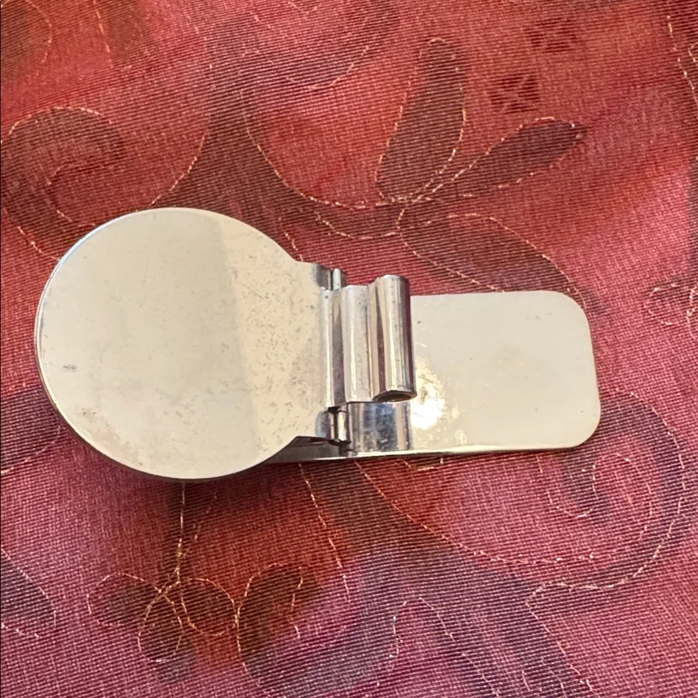 Swank Silver -Tone St. Cristopher Money Clip